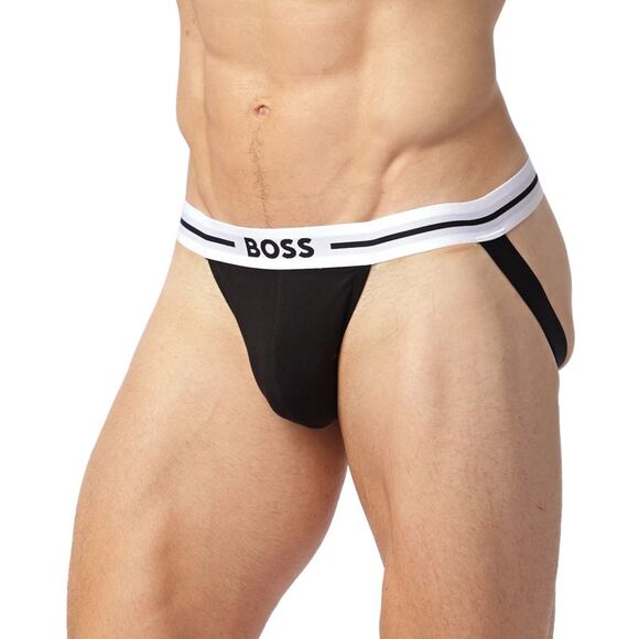 Boss Mens 3-Pack Cotton Stretch Bold Jock Strap Bold X-Large Black - NIB $45 - Picture 2 of 4